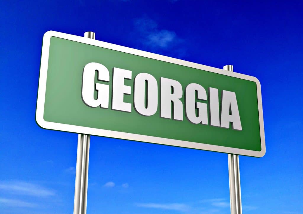 Georgia road sign