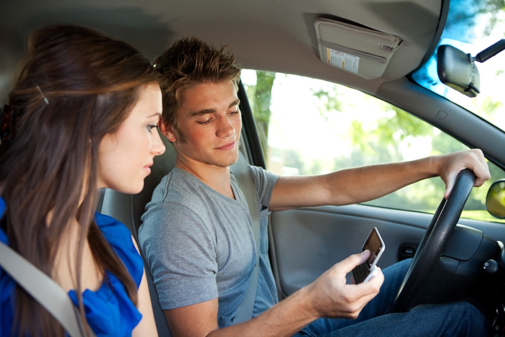 Why are cell phones and driving especially dangerous for teen drivers?