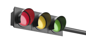 Red traffic light
