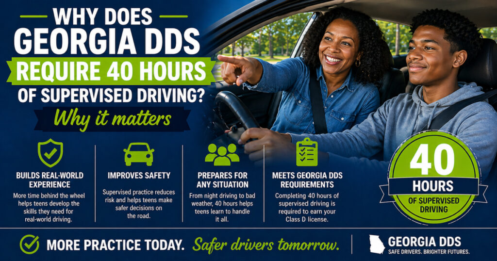 40 hours supervised driving requirement