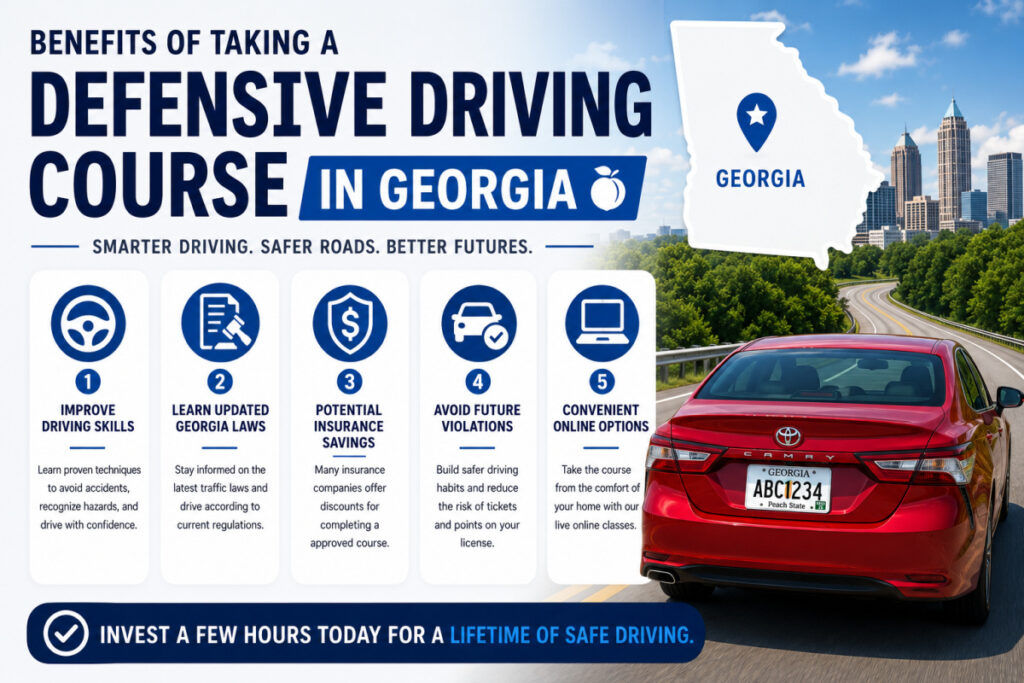 Benefits of taking a defensive driving course in Georgia