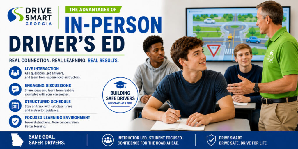 Advantages of in-person Driver's Ed classes