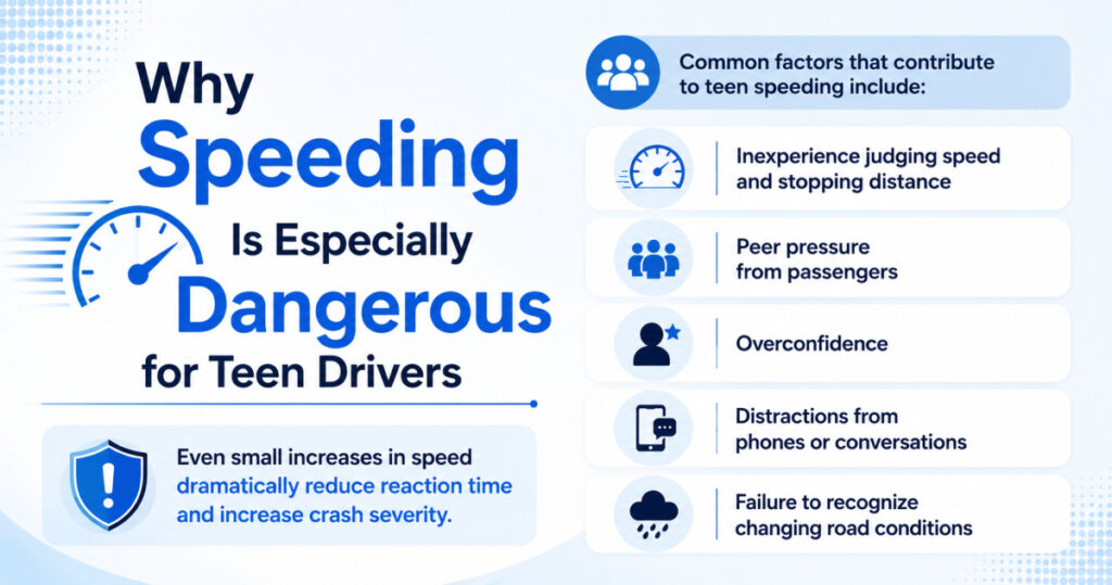 Teen drivers face a higher crash risk than experienced motorists because they are still developing critical driving skills