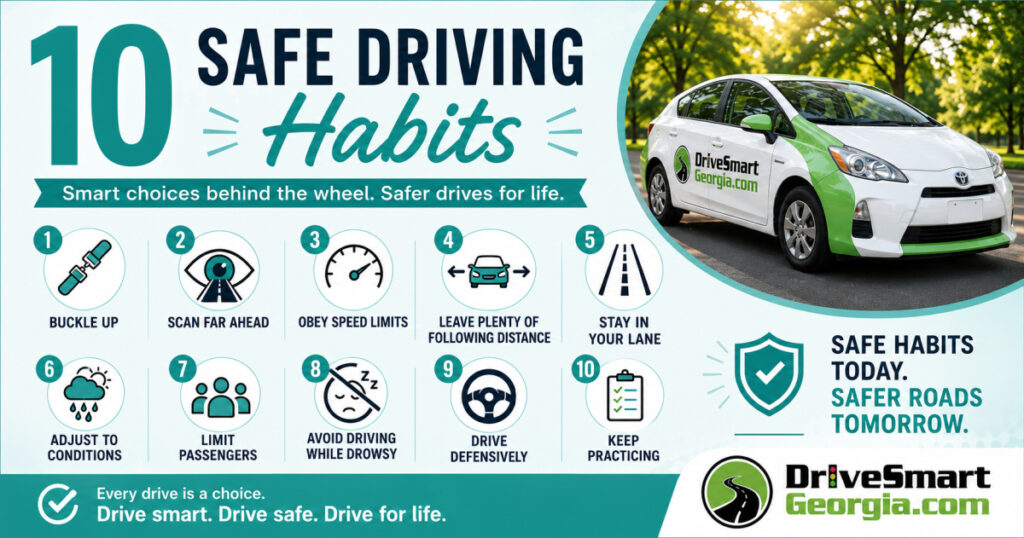 10 safe driving habits for teen drivers