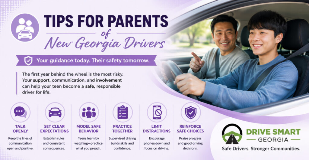 Tips for parents of new drivers.