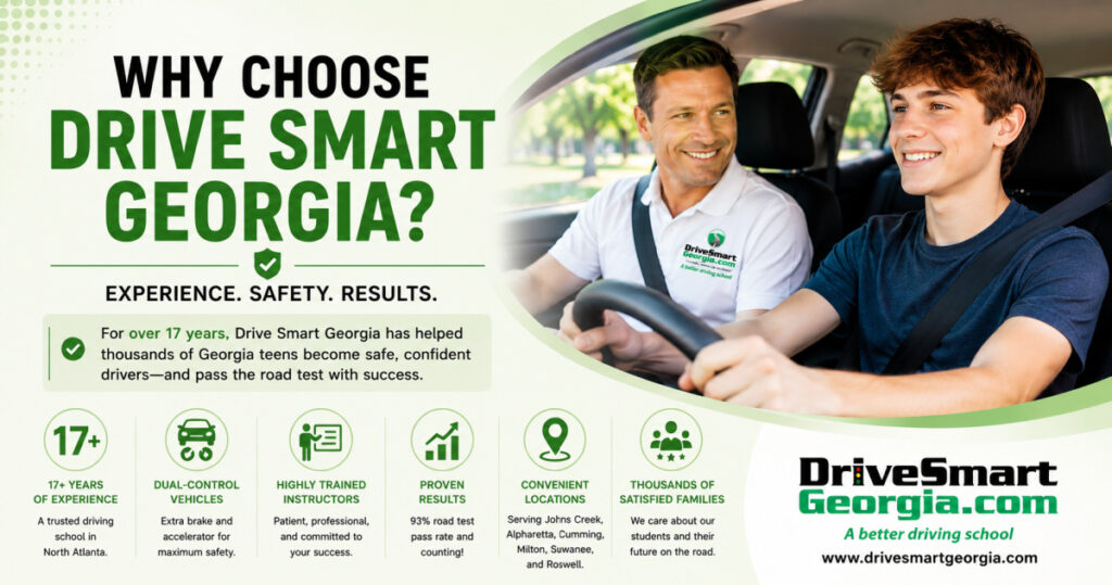Why Choose Drive Smart Georgia for driver's education?