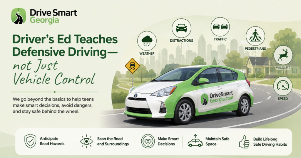 Driver’s ed teaches defensive driving - not Just vehicle control