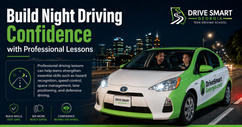 Build Night Driving Confidence with Professional Lessons