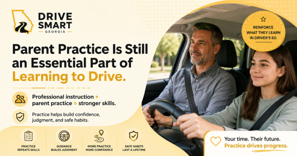 Parent practice Is still an essential part of learning to drive