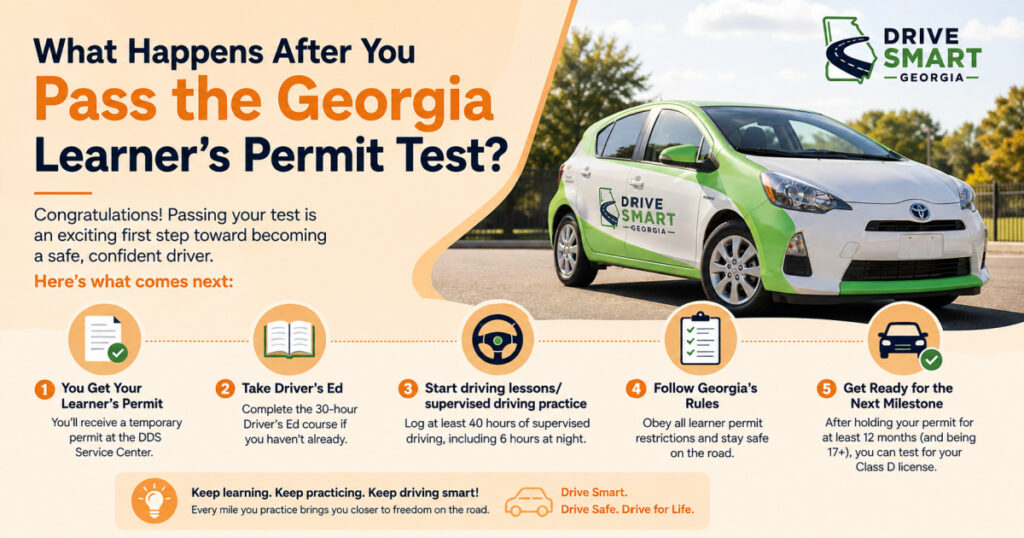 What Happens After You Pass the Georgia Learner’s Permit Test?