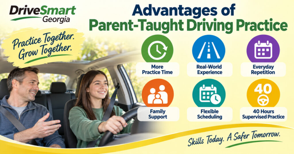 Advantages of parent-taught driving practice