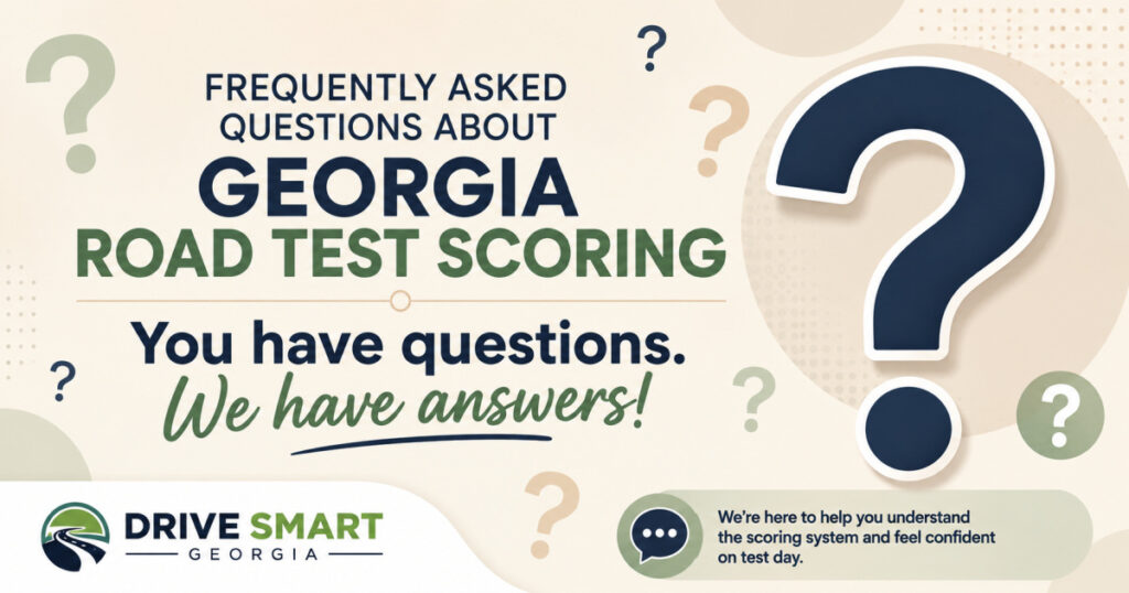 Frequently Asked Questions About Georgia Road Test Scoring