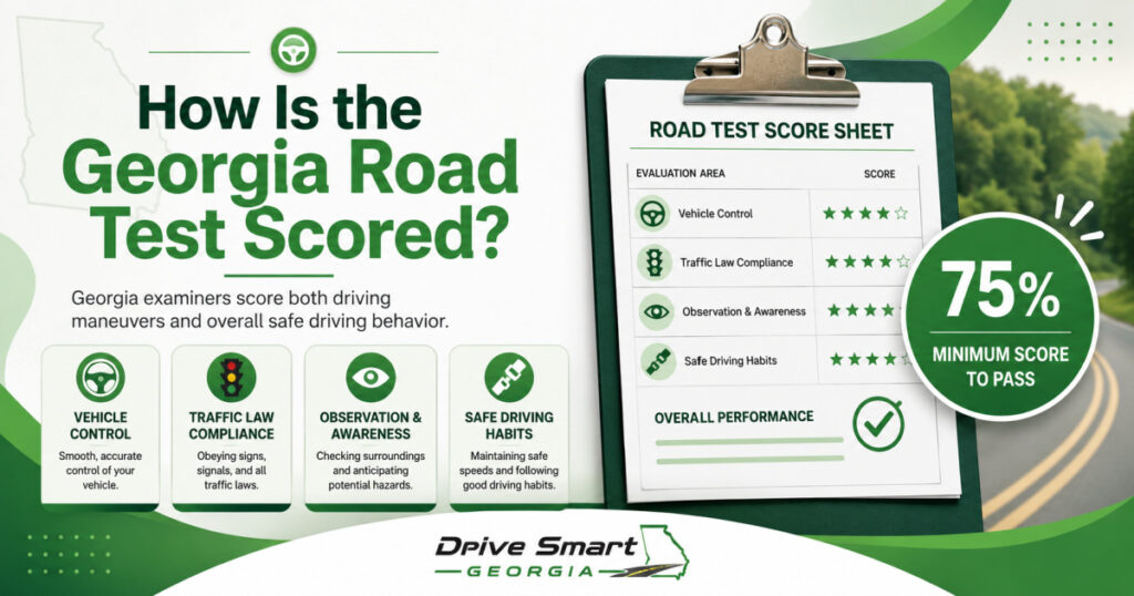 How Is the Georgia Road Test Scored?