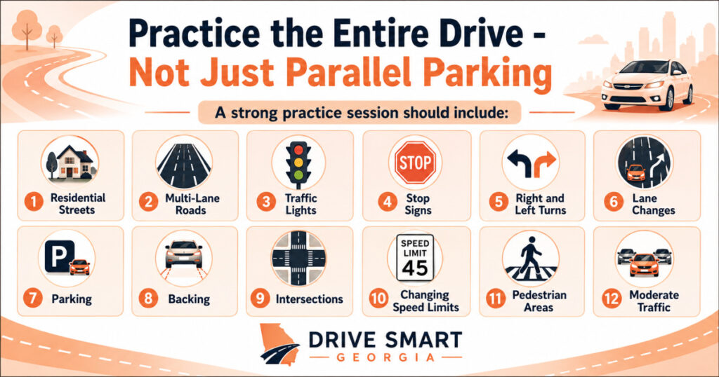 Practice the Entire Drive - not Just Parallel Parking