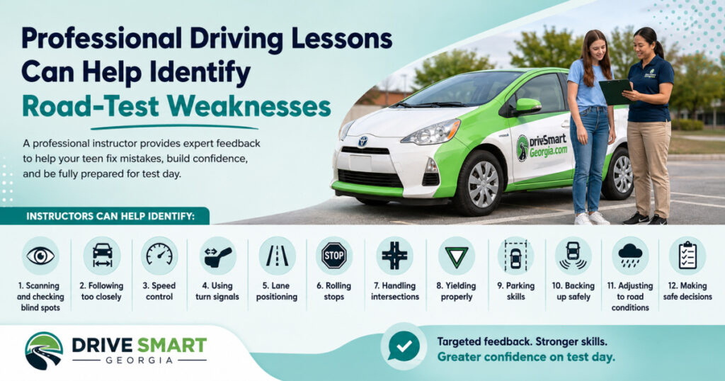Professional Driving Lessons Can Help Identify Road-Test Weaknesses