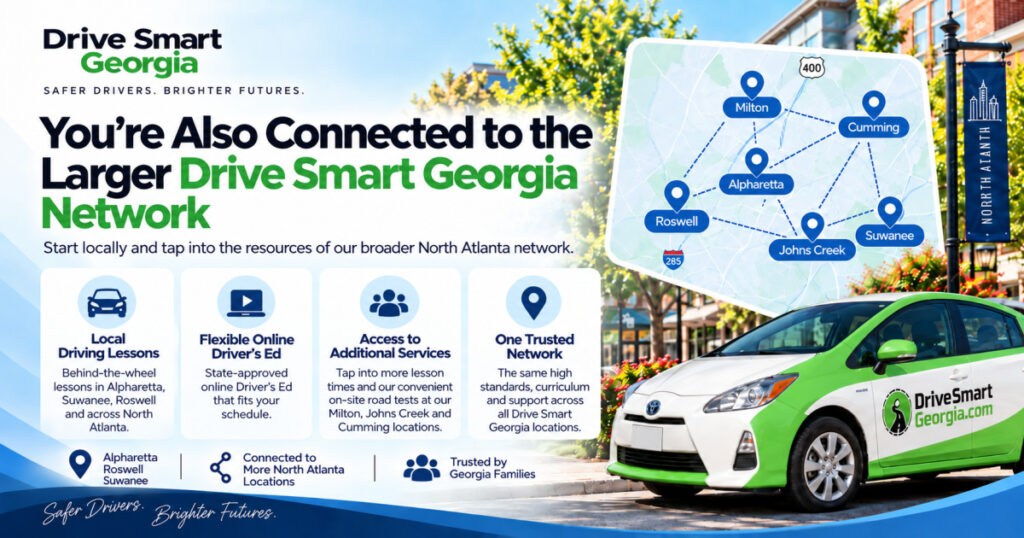 You're also connected to the larger Drive Smart Georgia network